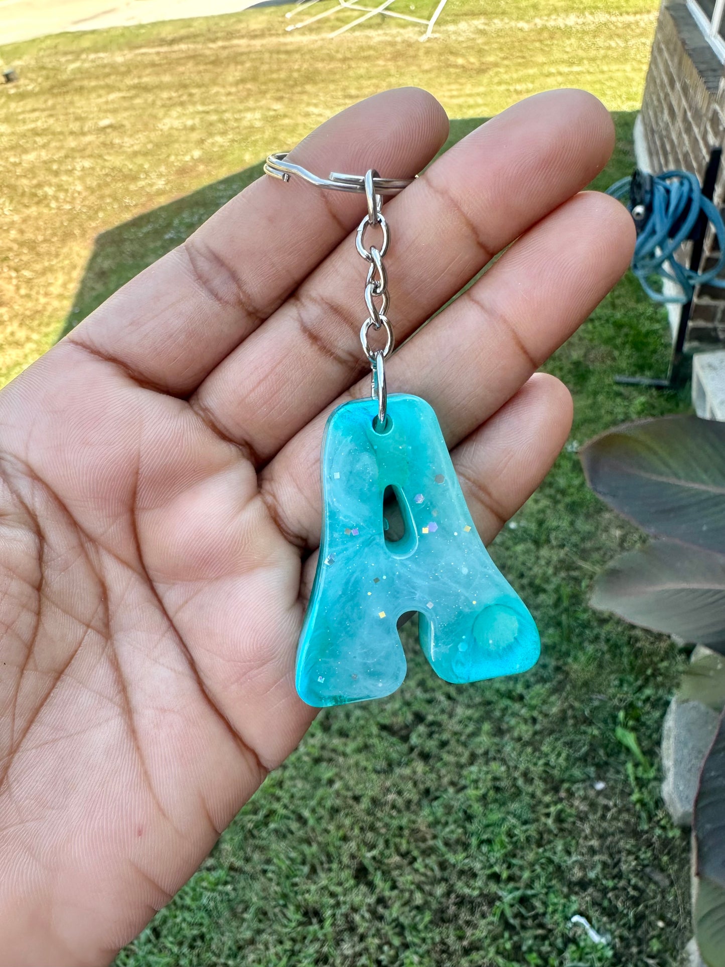 Retro Letter A Keychains