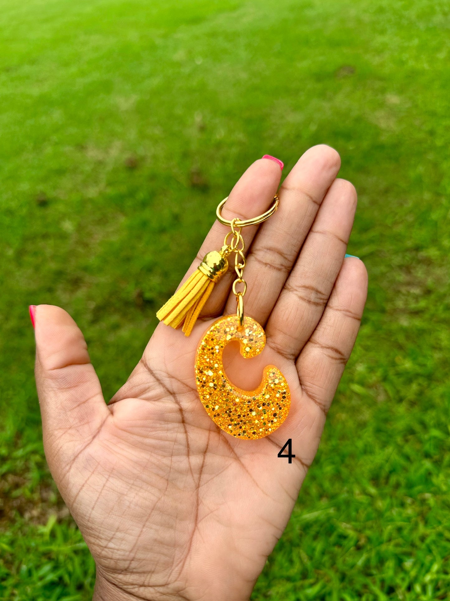 Retro Letter C Keychains