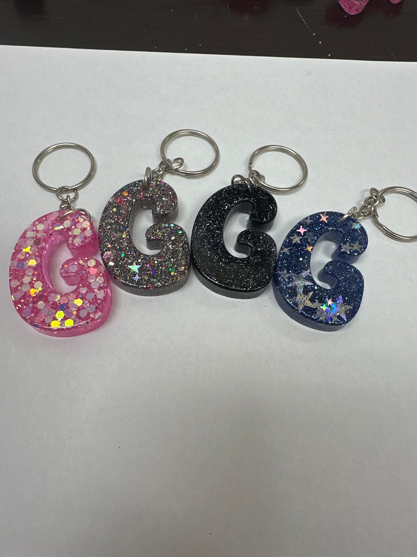 Retro Letter G Keychains