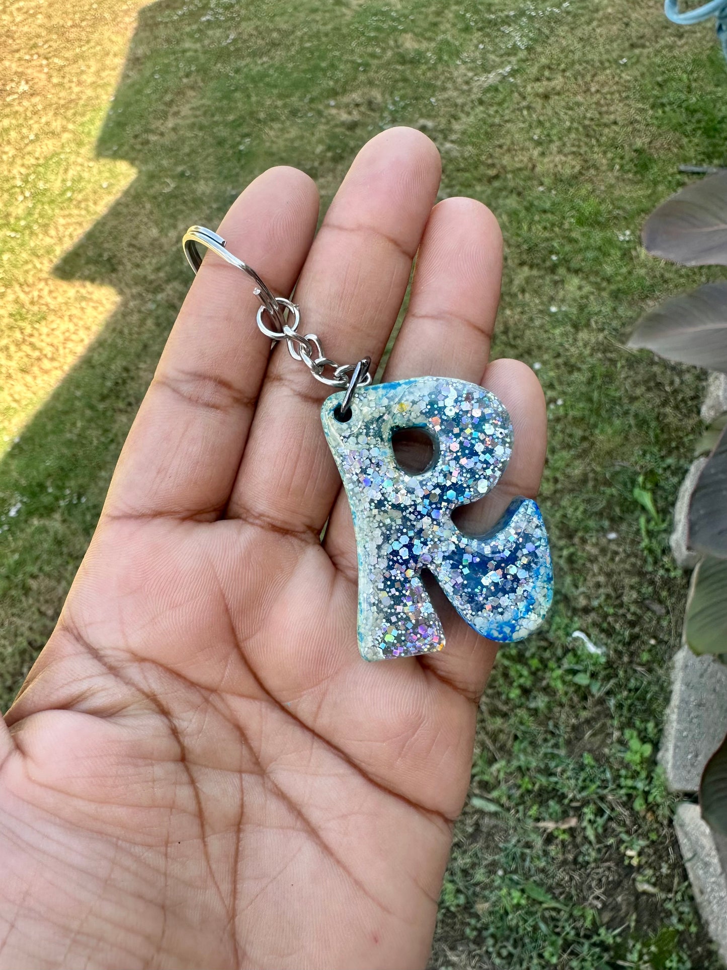 Retro Letter R Keychains