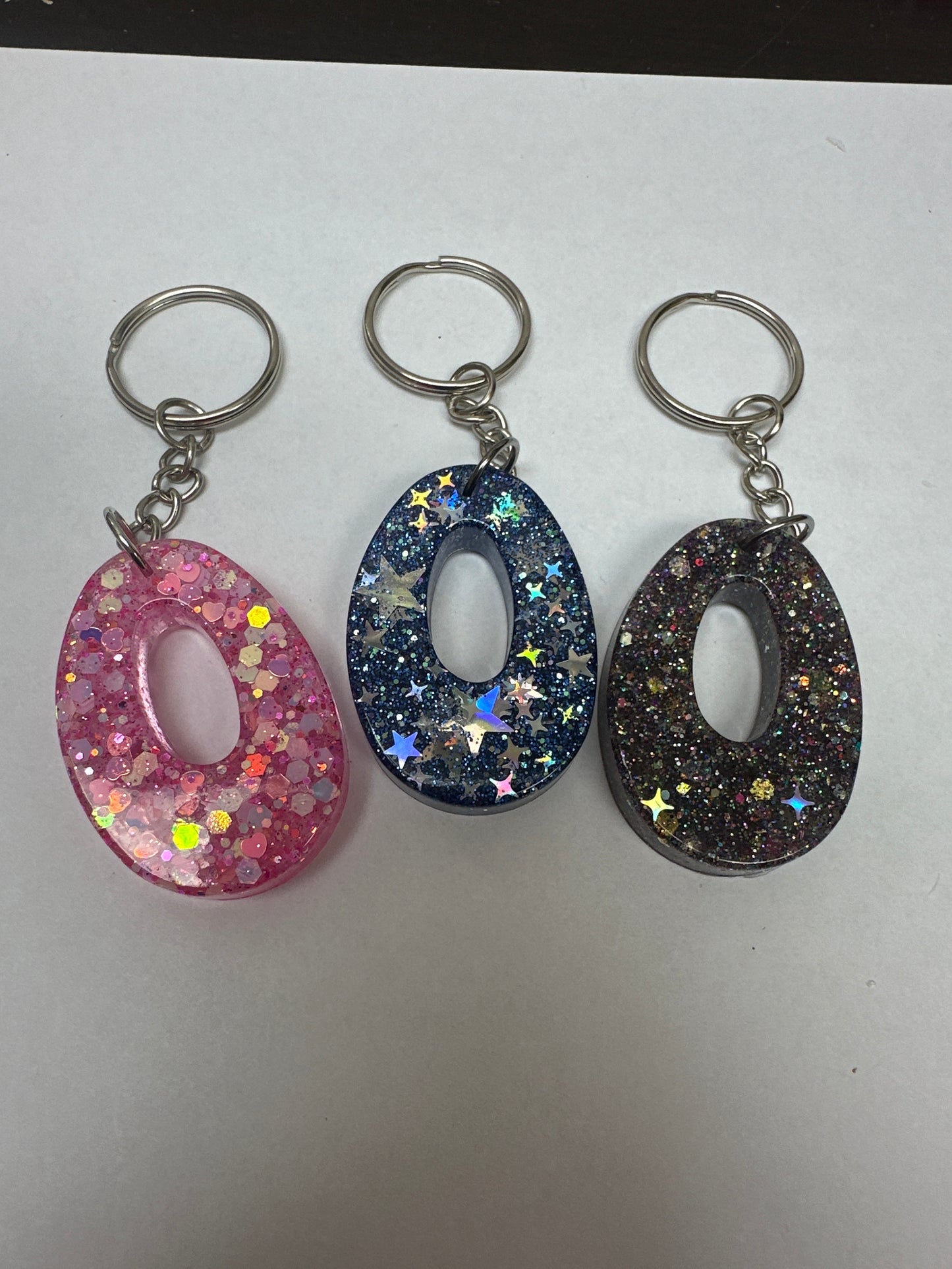 Retro Letter O Keychains
