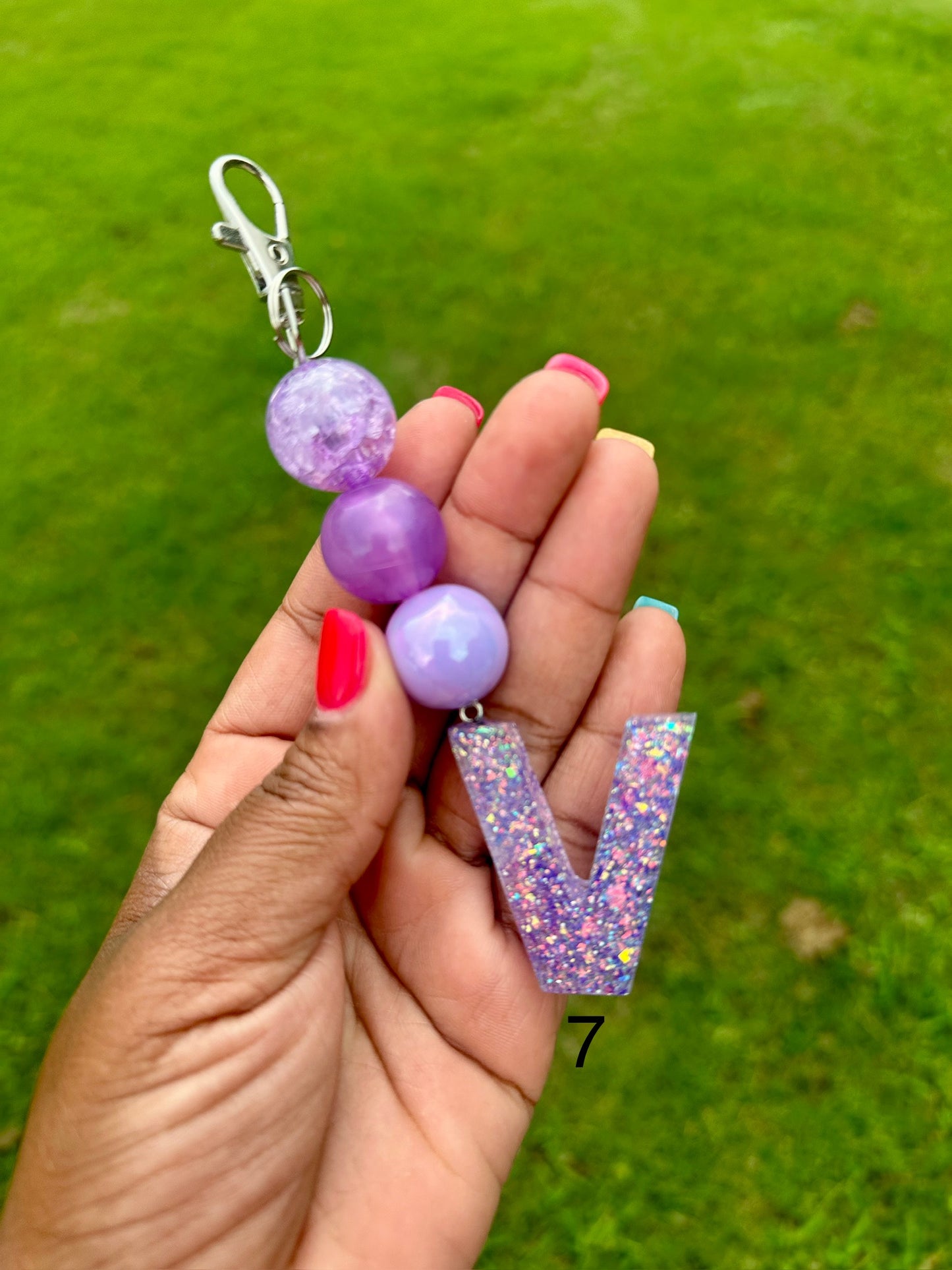 OG Letter V Keychains