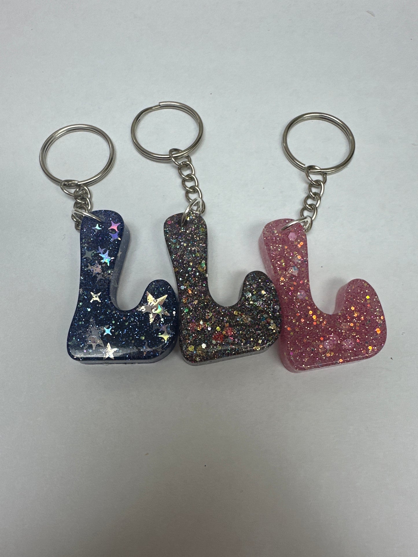 Retro Letter L Keychains