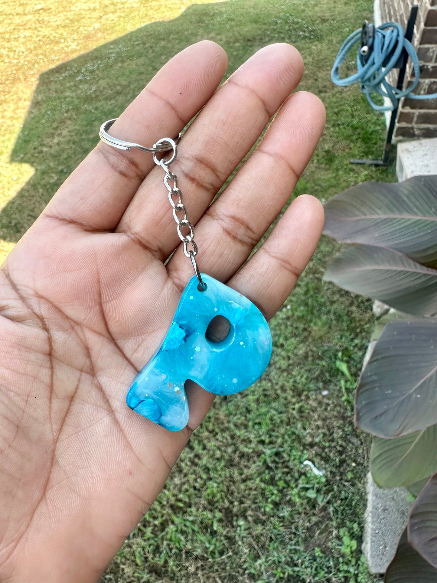 Retro Letter P Keychains