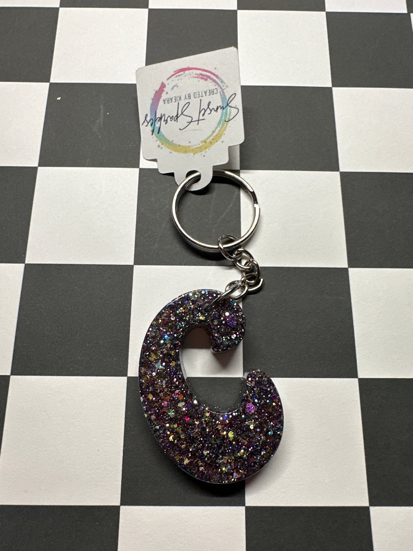 Retro Letter C Keychains