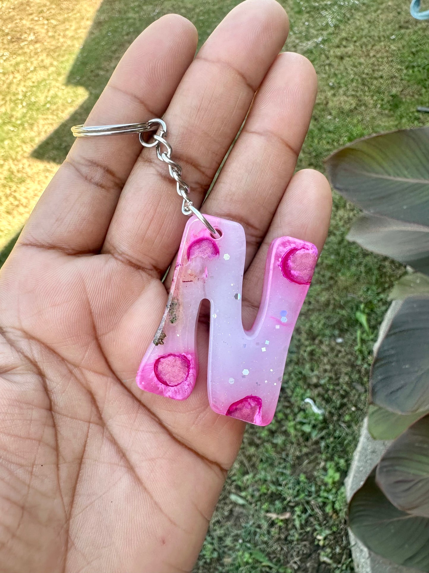 Retro Letter N Keychains