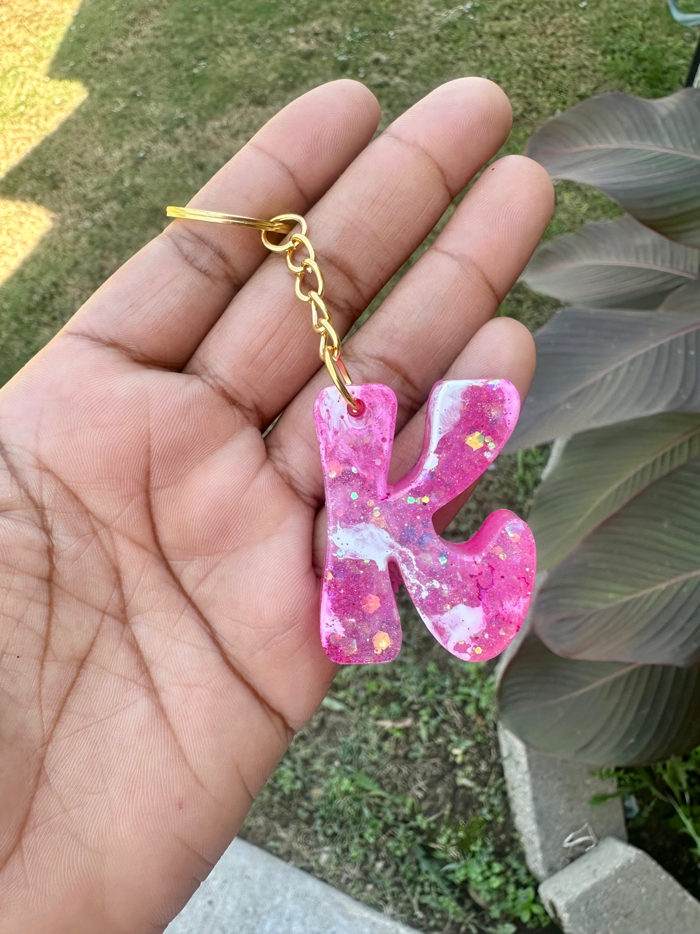Retro Letter K Keychains
