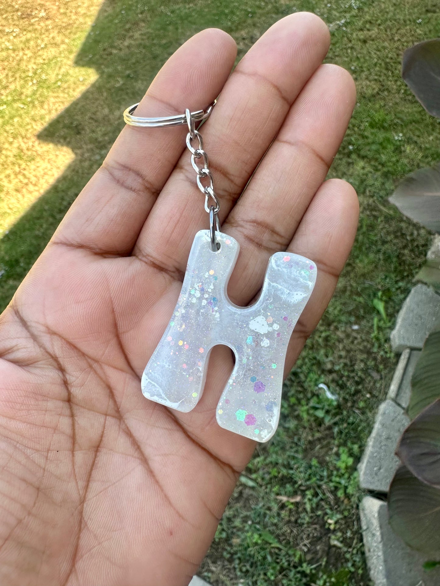 Retro Letter H Keychains