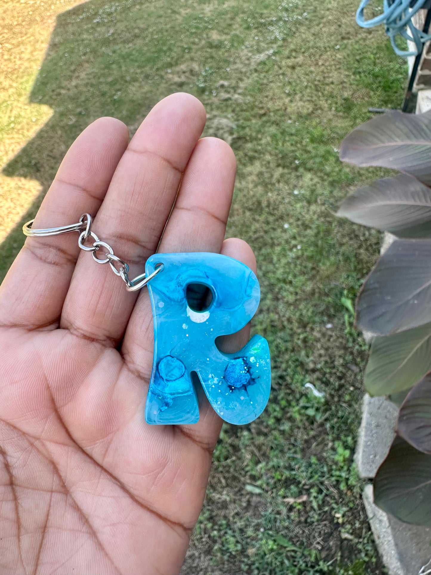 Retro Letter R Keychains