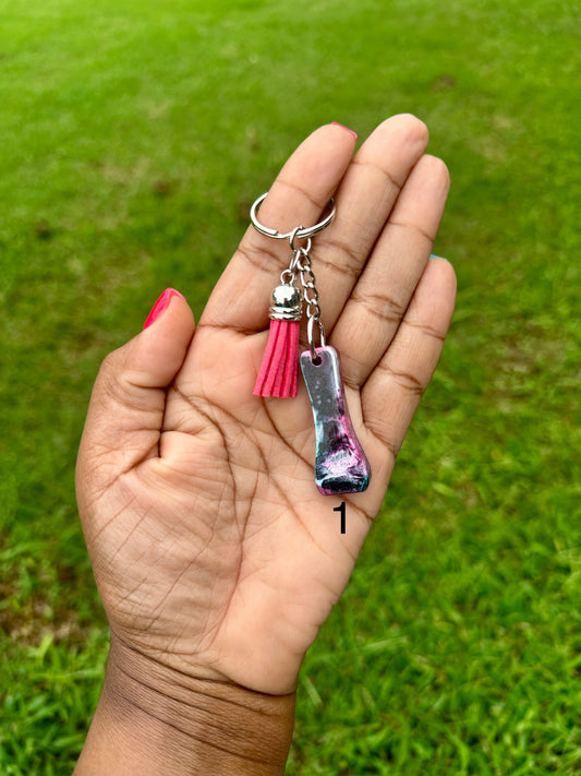 Retro Letter I Keychains