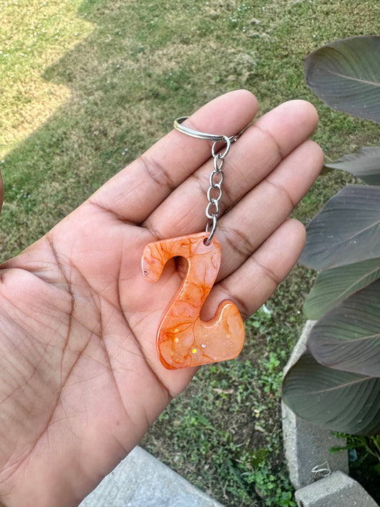 Retro Letter Z Keychains