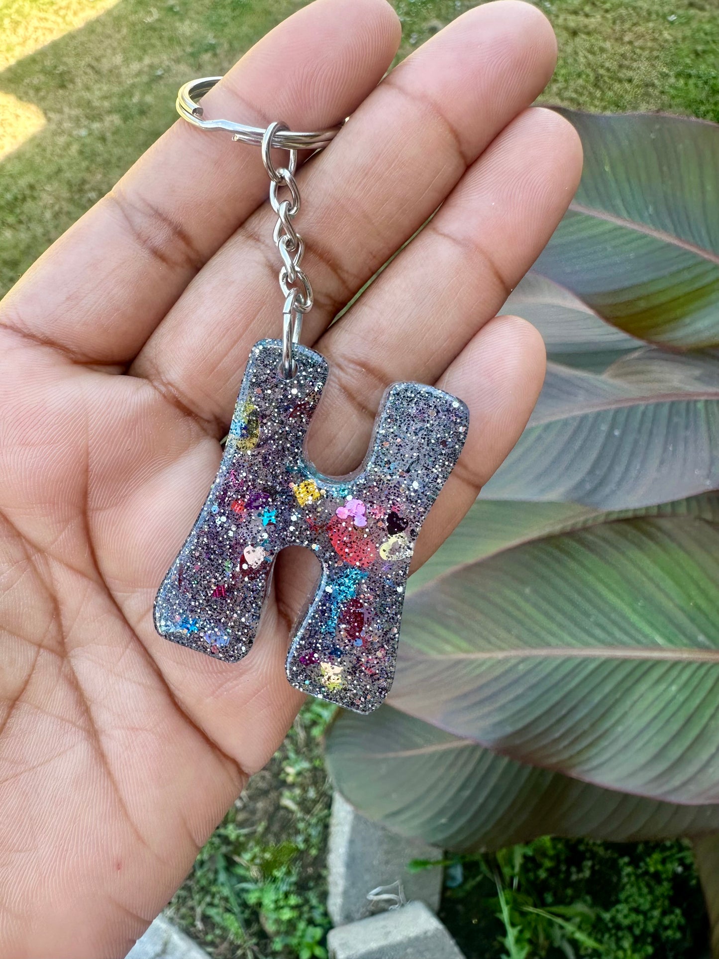 Retro Letter H Keychains