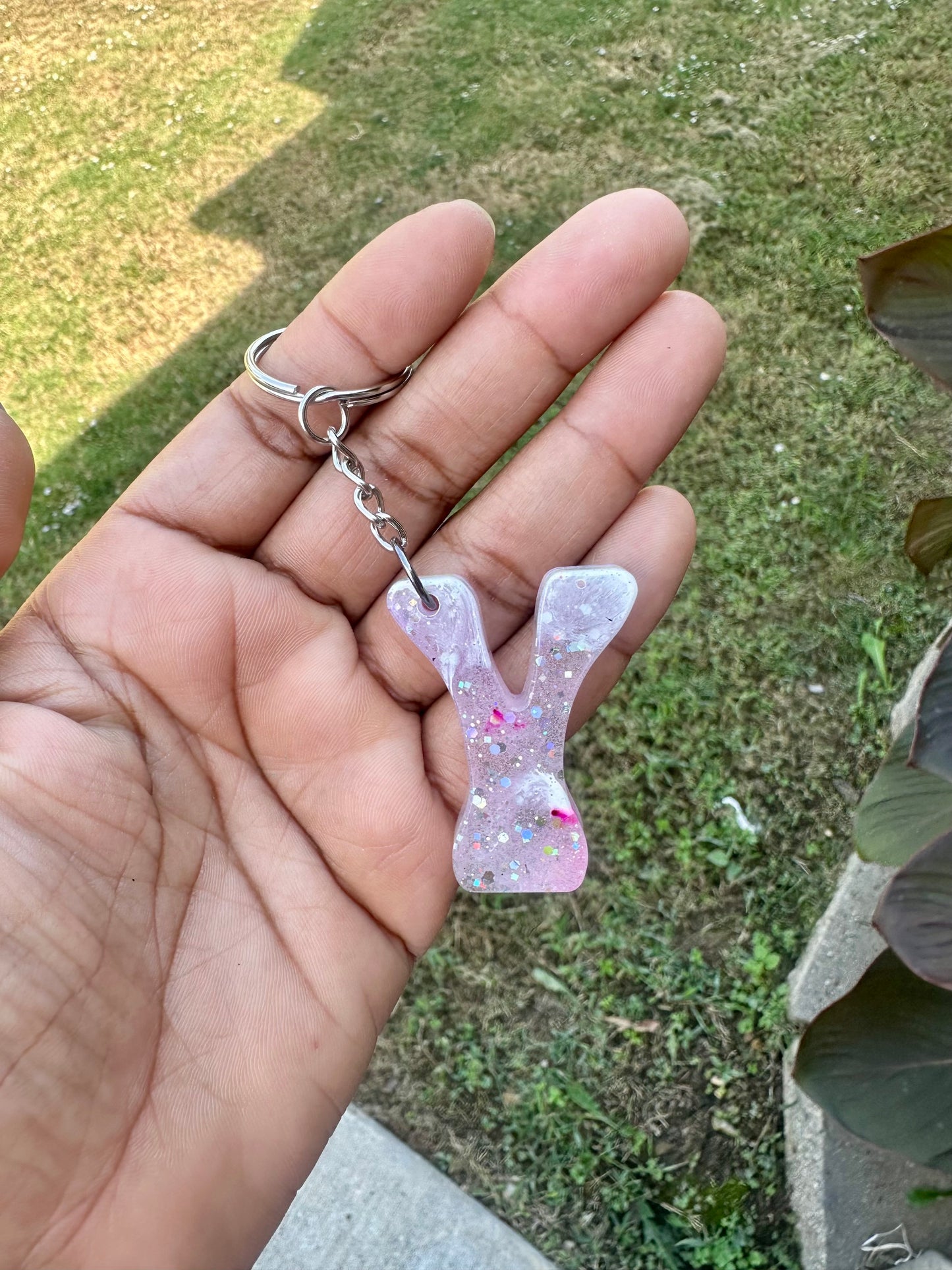 Retro Letter Y Keychains