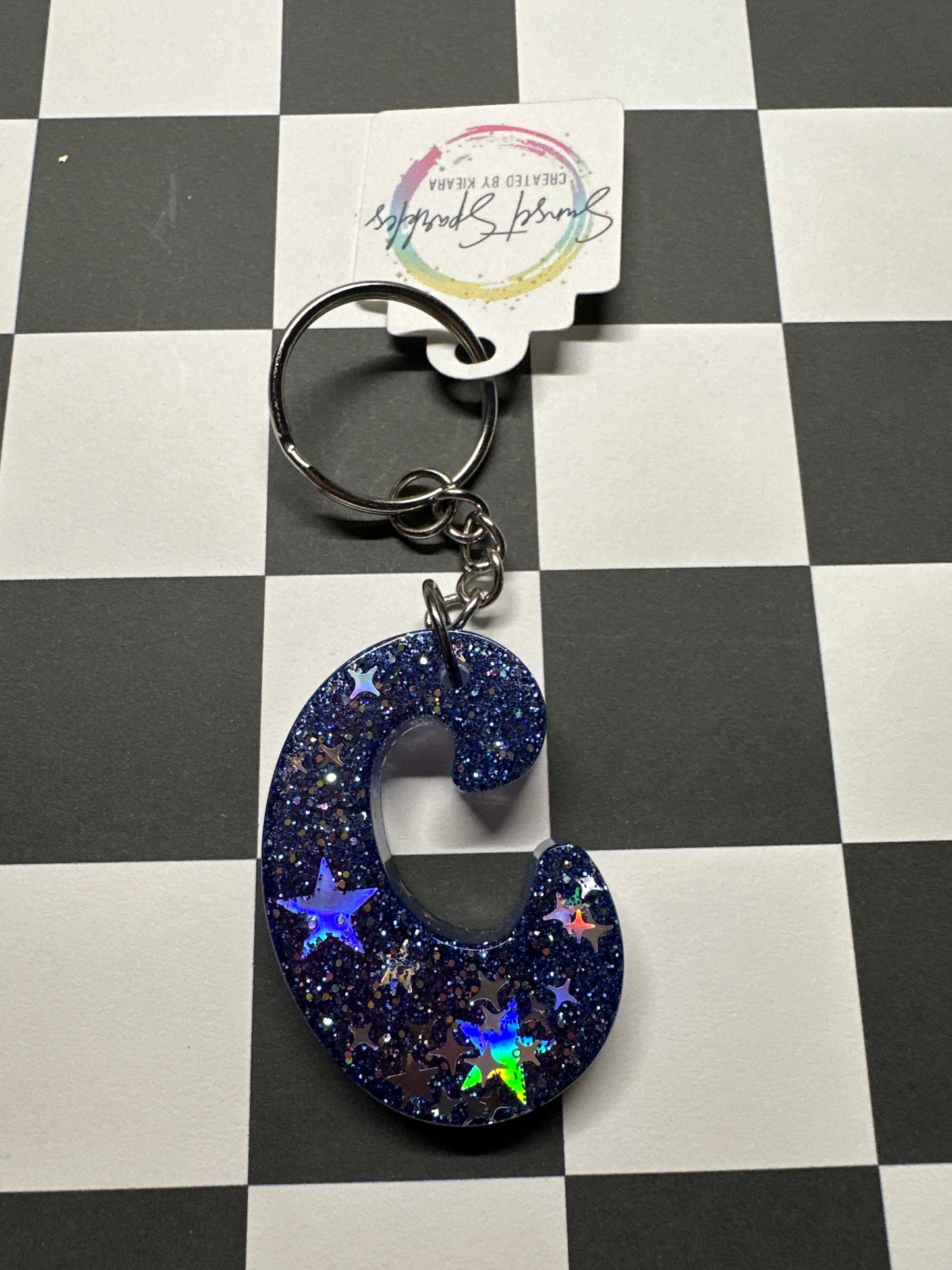 Retro Letter C Keychains