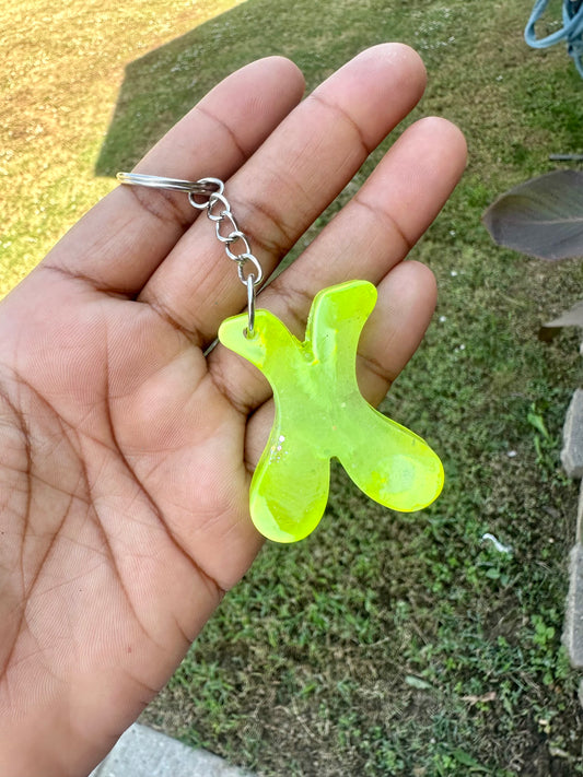 Retro Letter X Keychains