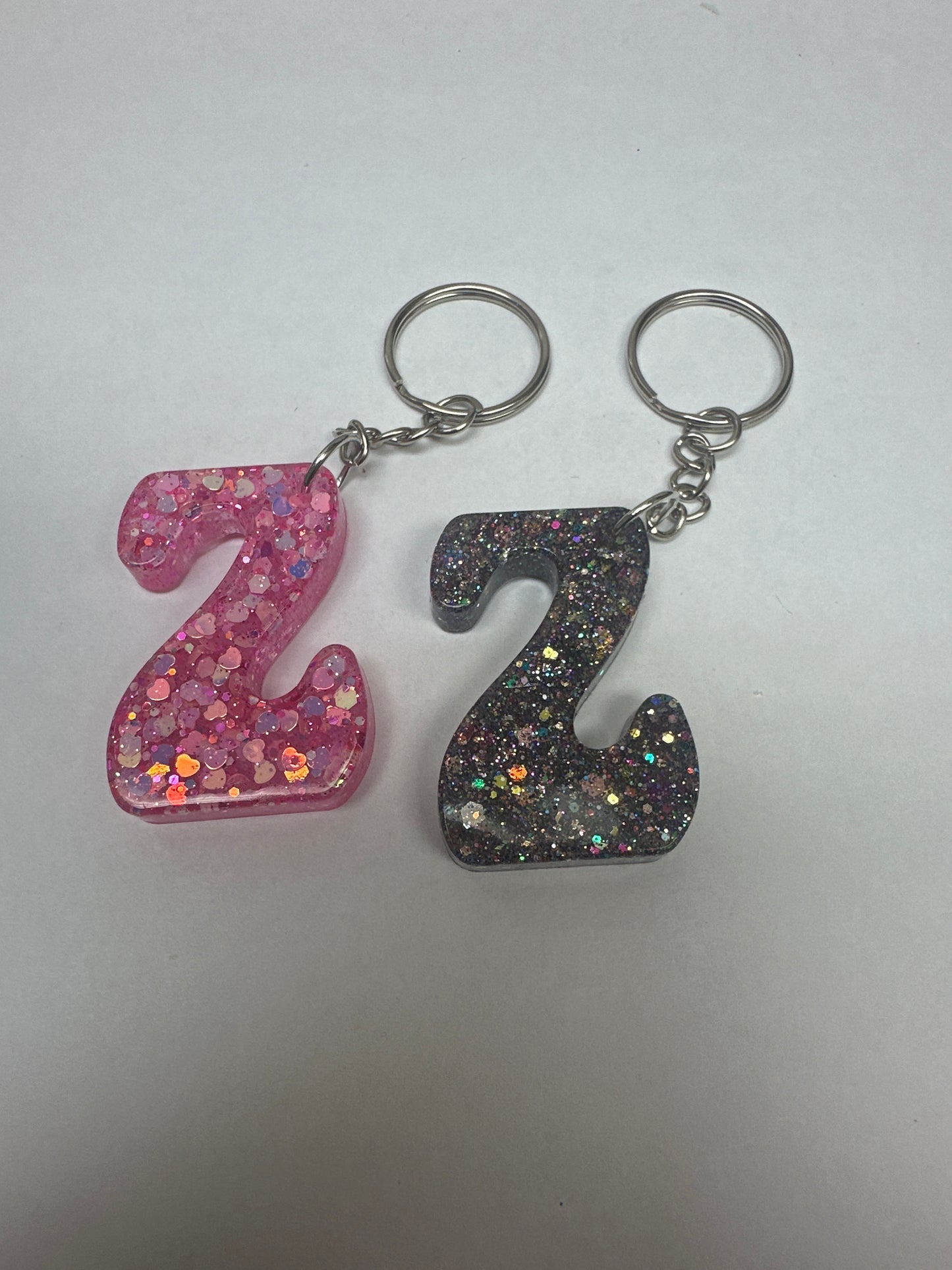 Retro Letter Z Keychains