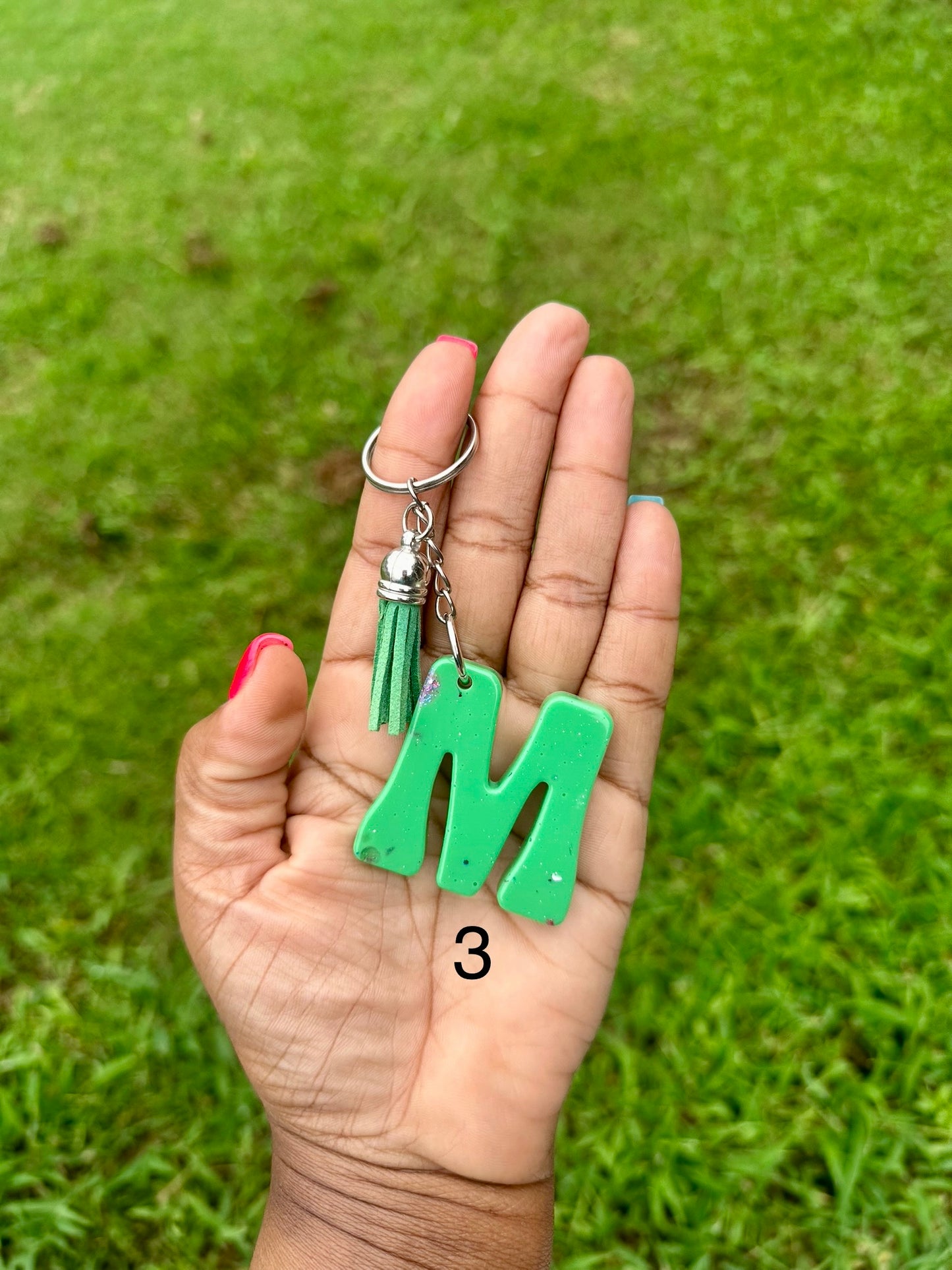 Retro Letter M Keychains