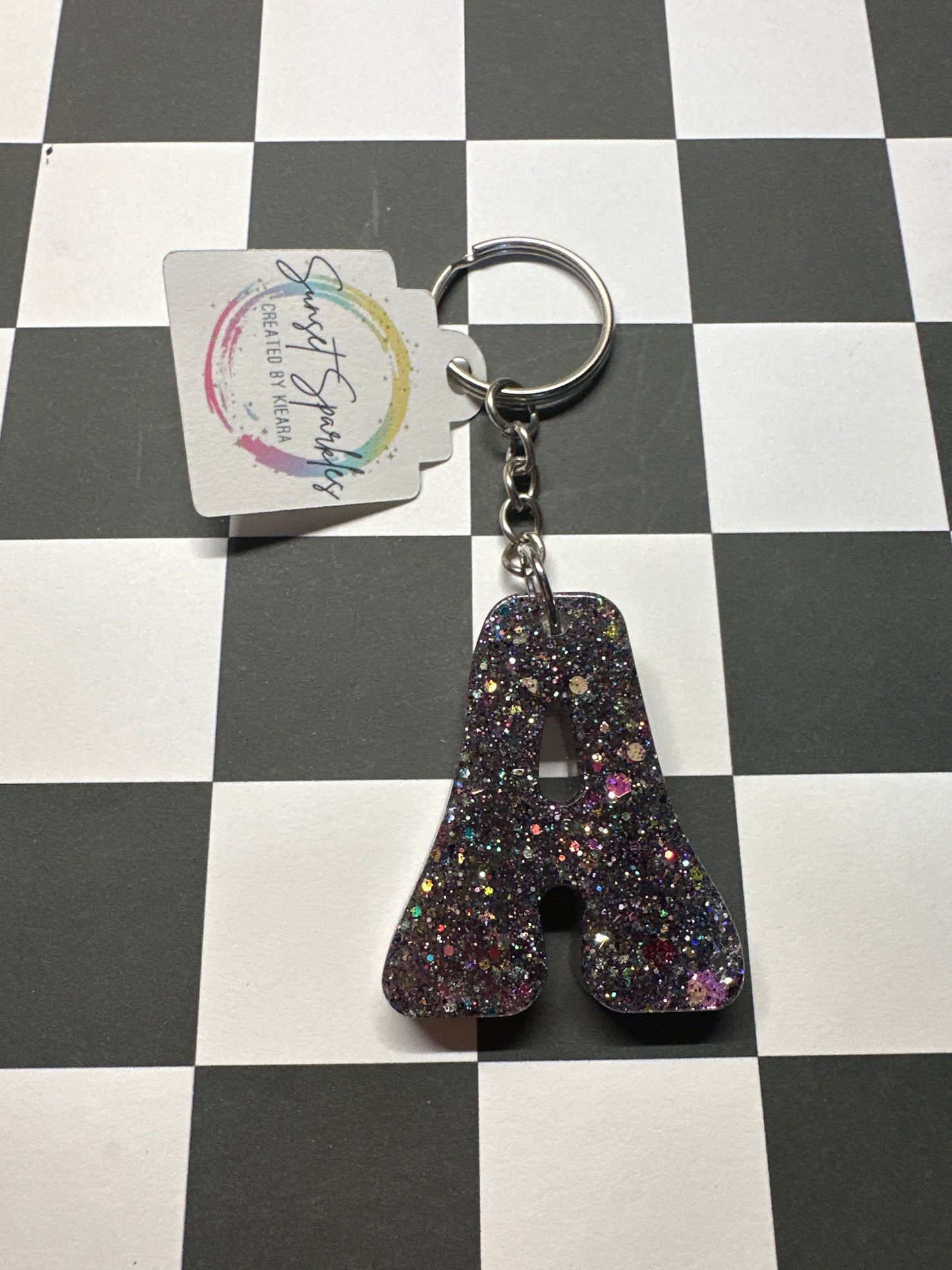 Retro Letter A Keychains
