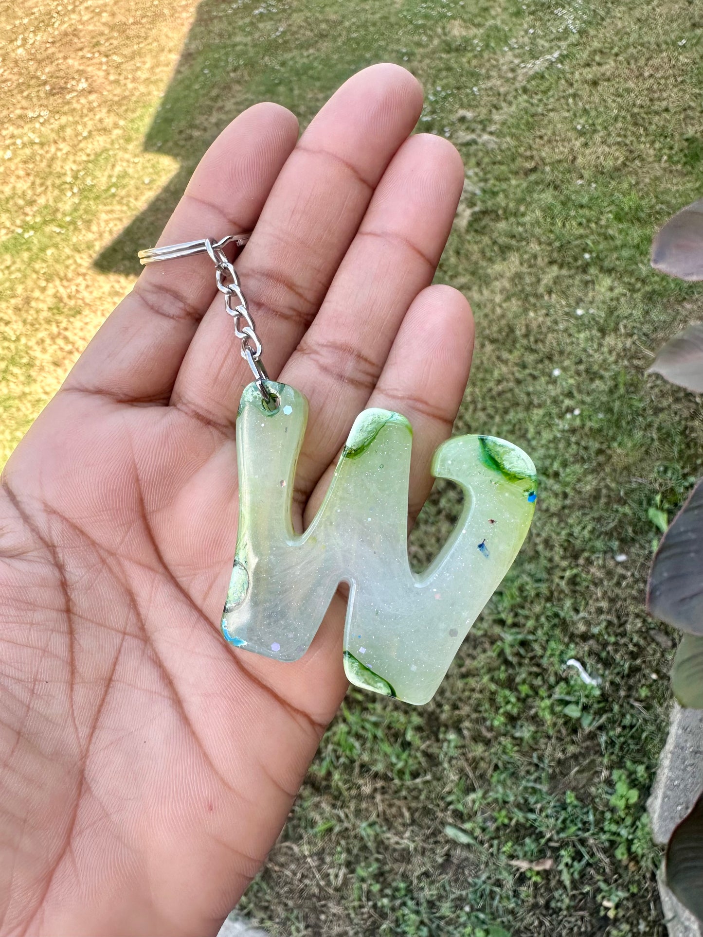 Retro Letter W Keychains