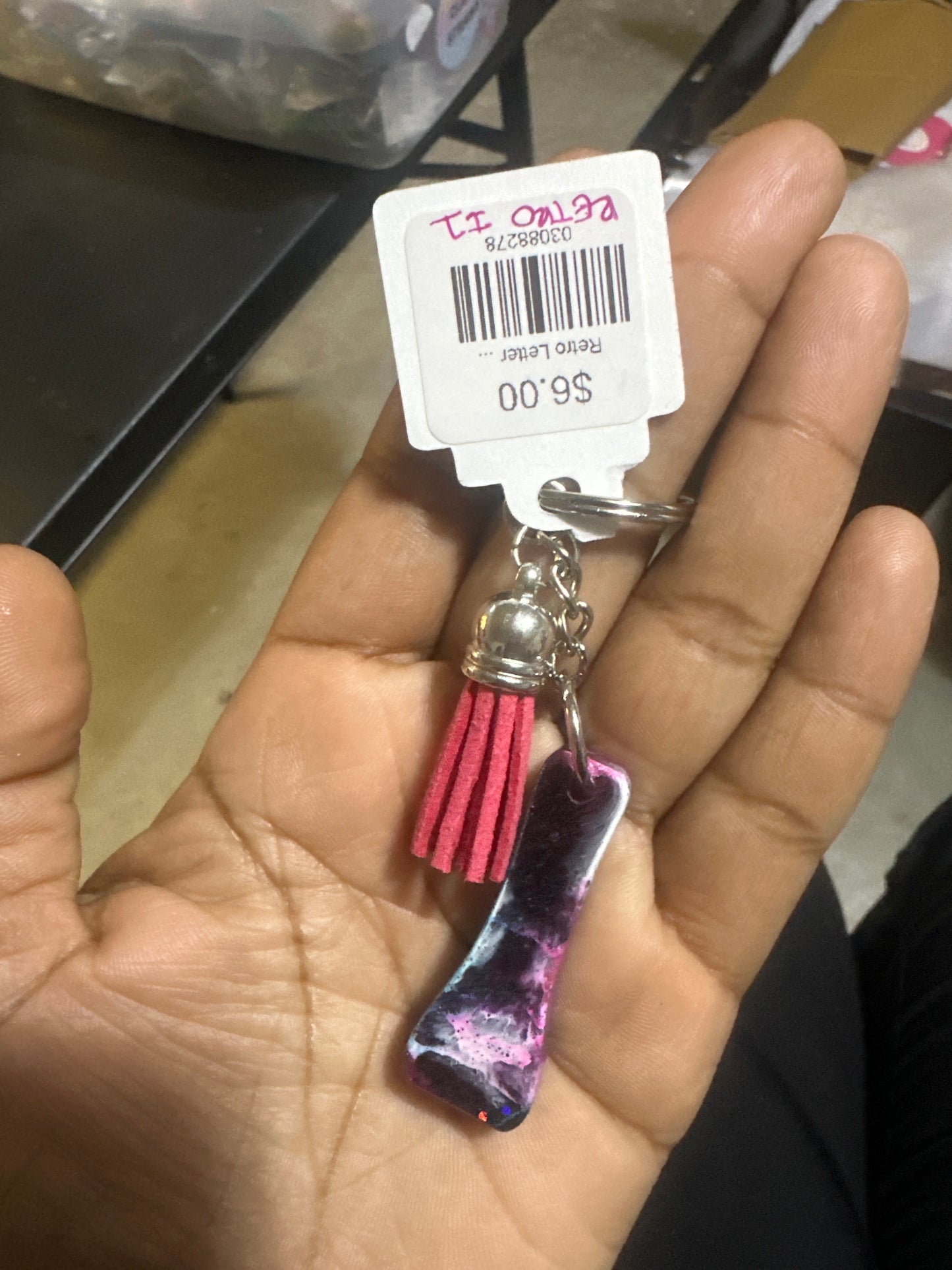 Retro Letter I Keychains