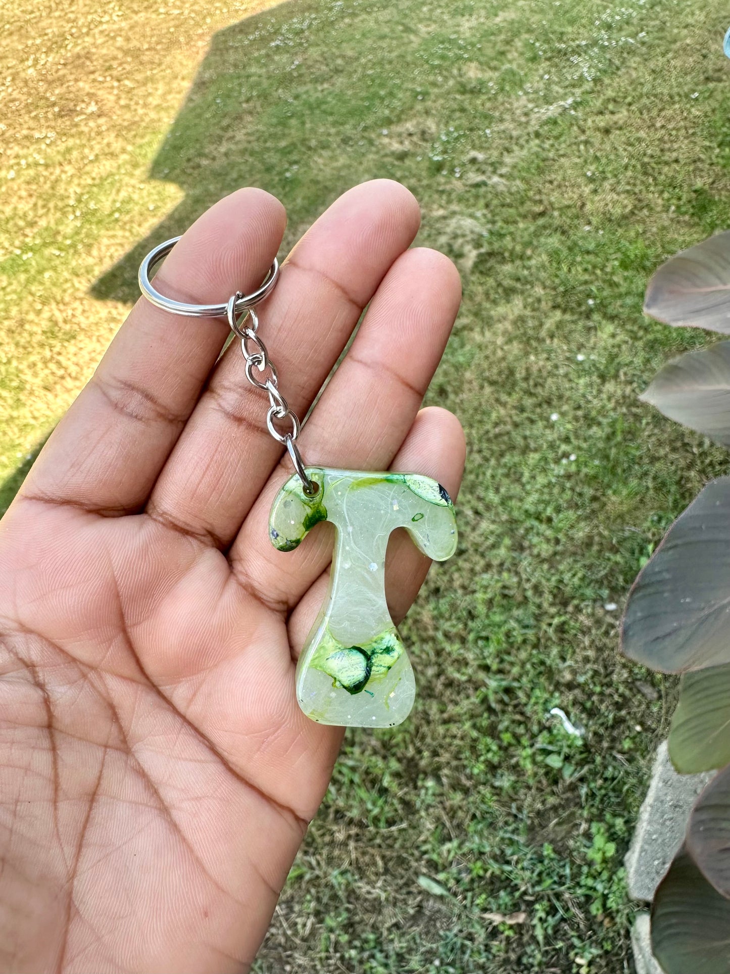 Retro Letter T Keychains