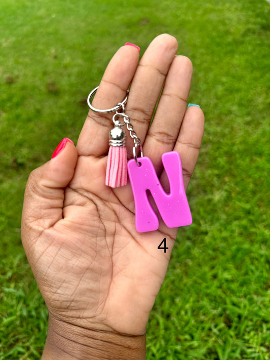 Retro Letter N Keychains