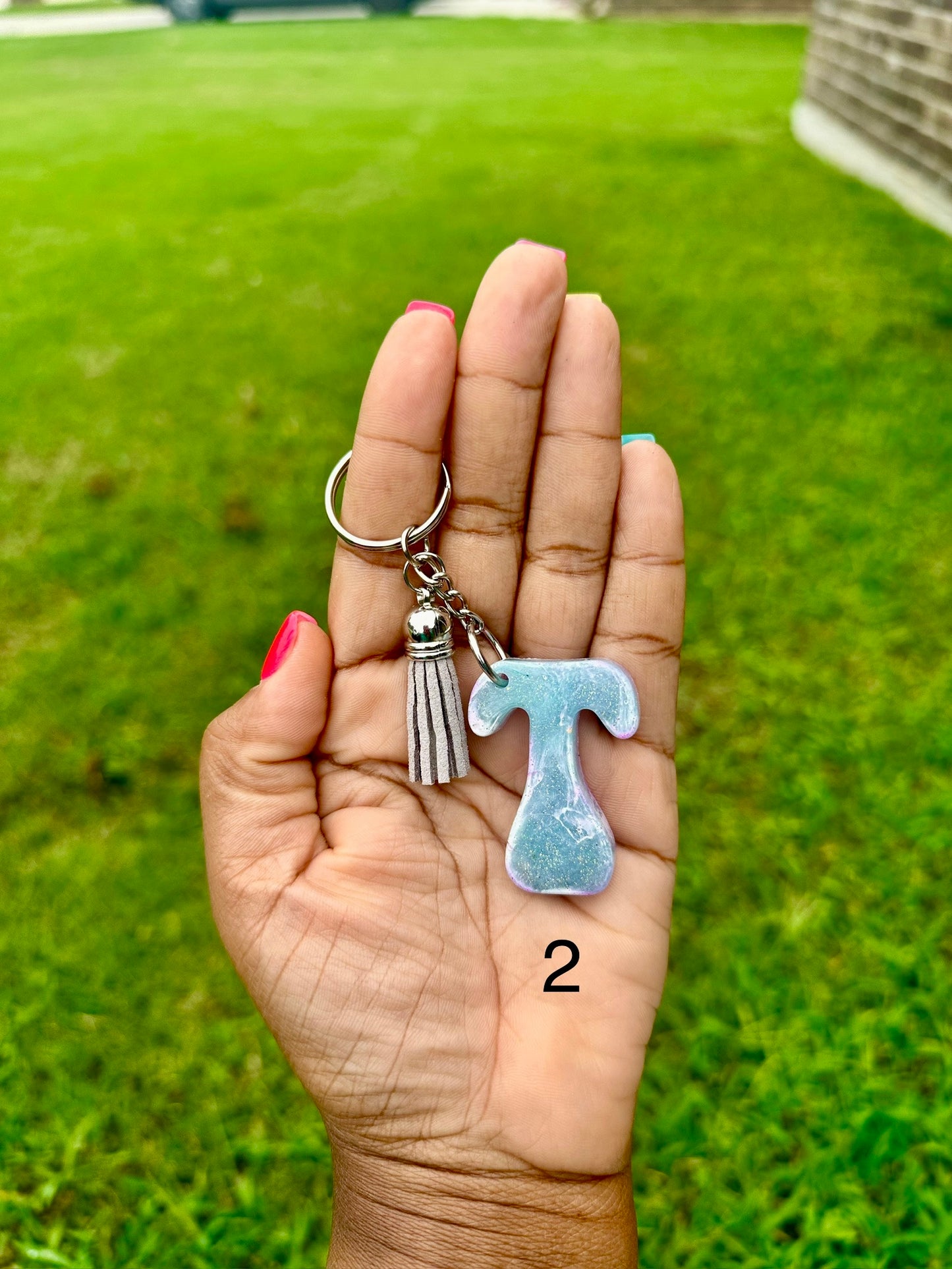 Retro Letter T Keychains