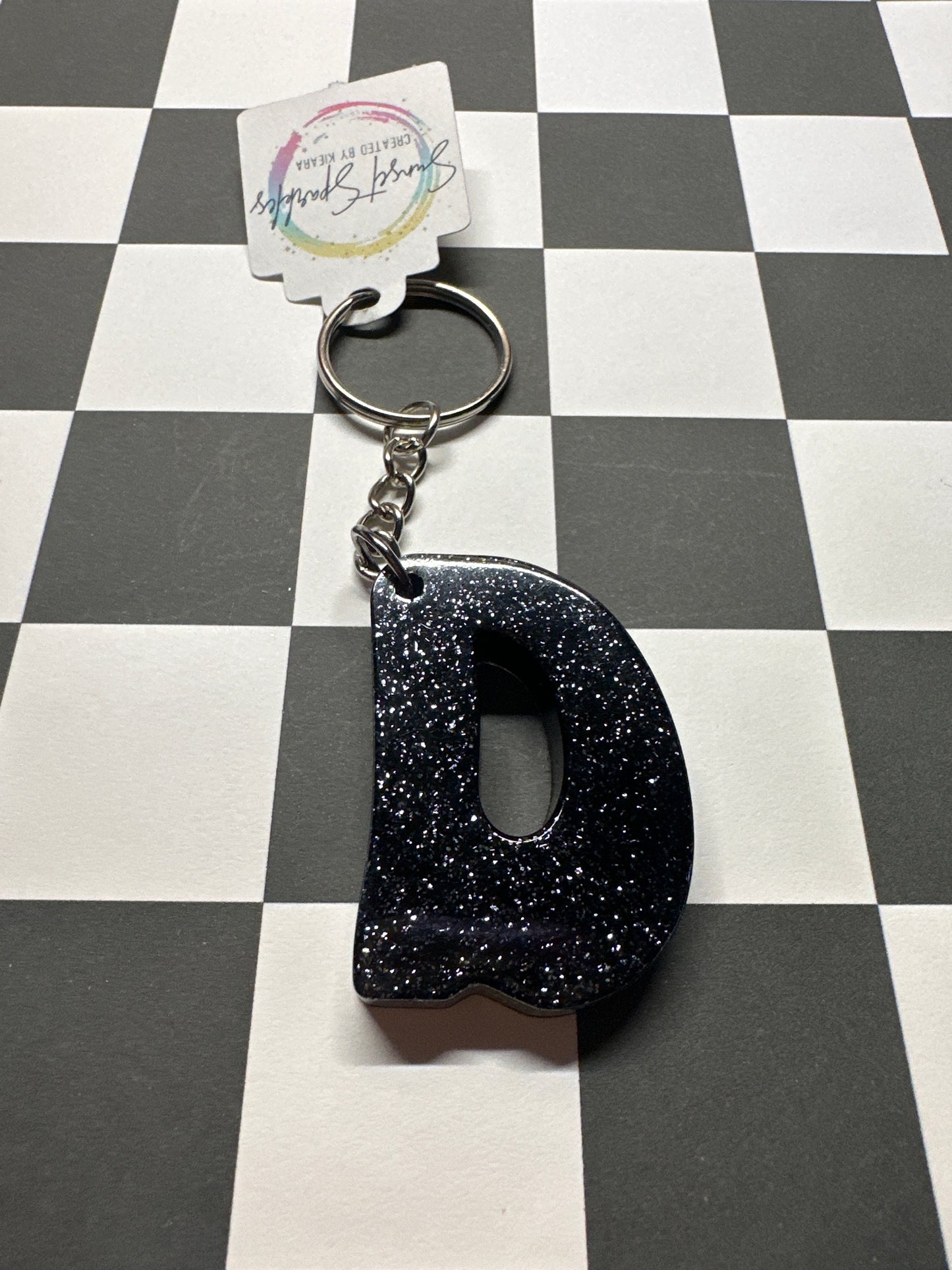 Retro Letter D Keychains