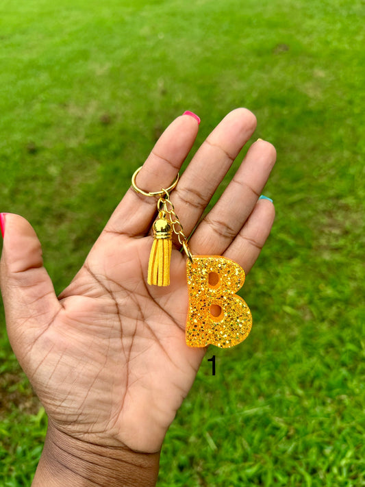 Retro Letter B Keychains