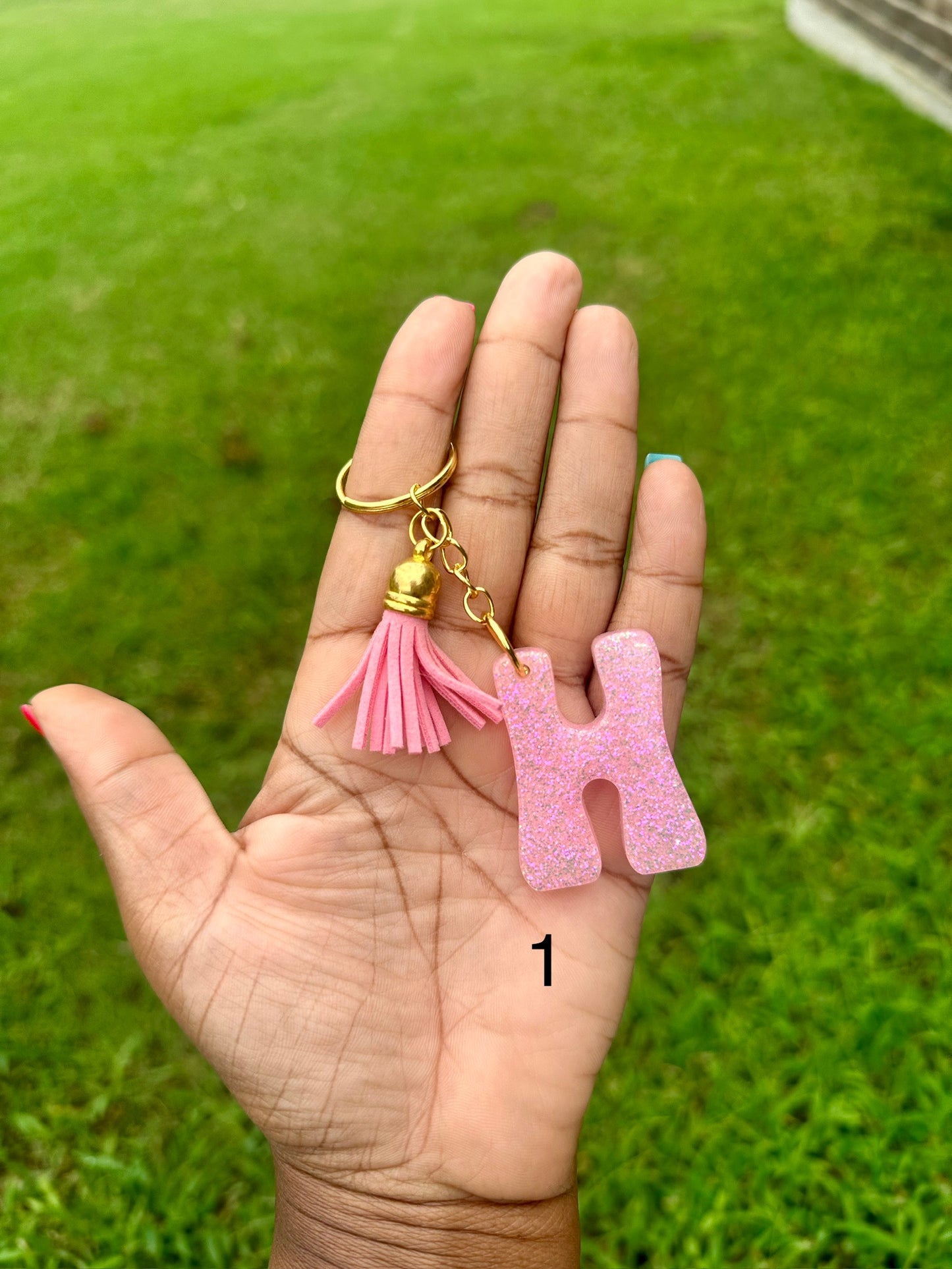 Retro Letter H Keychains