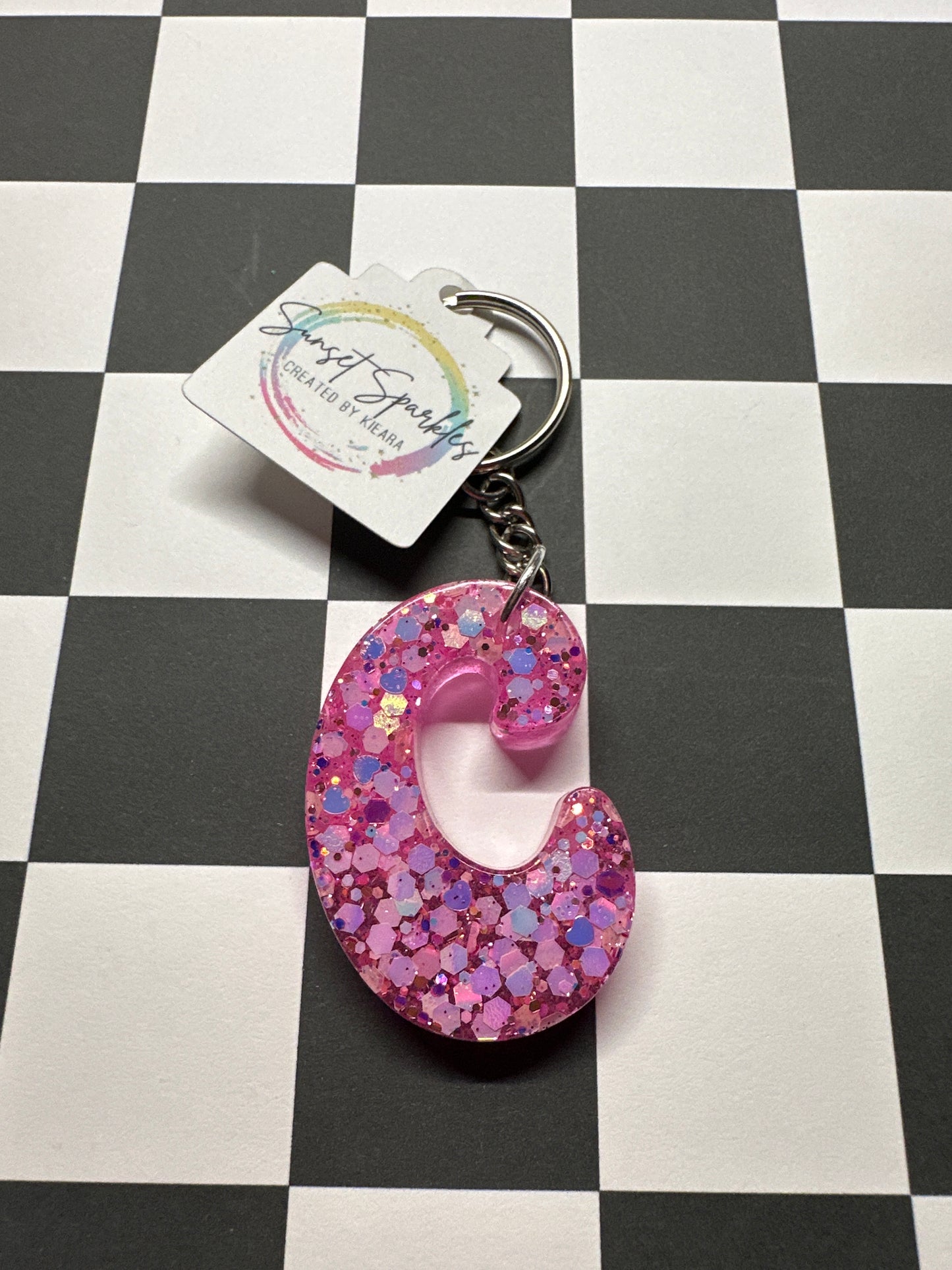 Retro Letter C Keychains