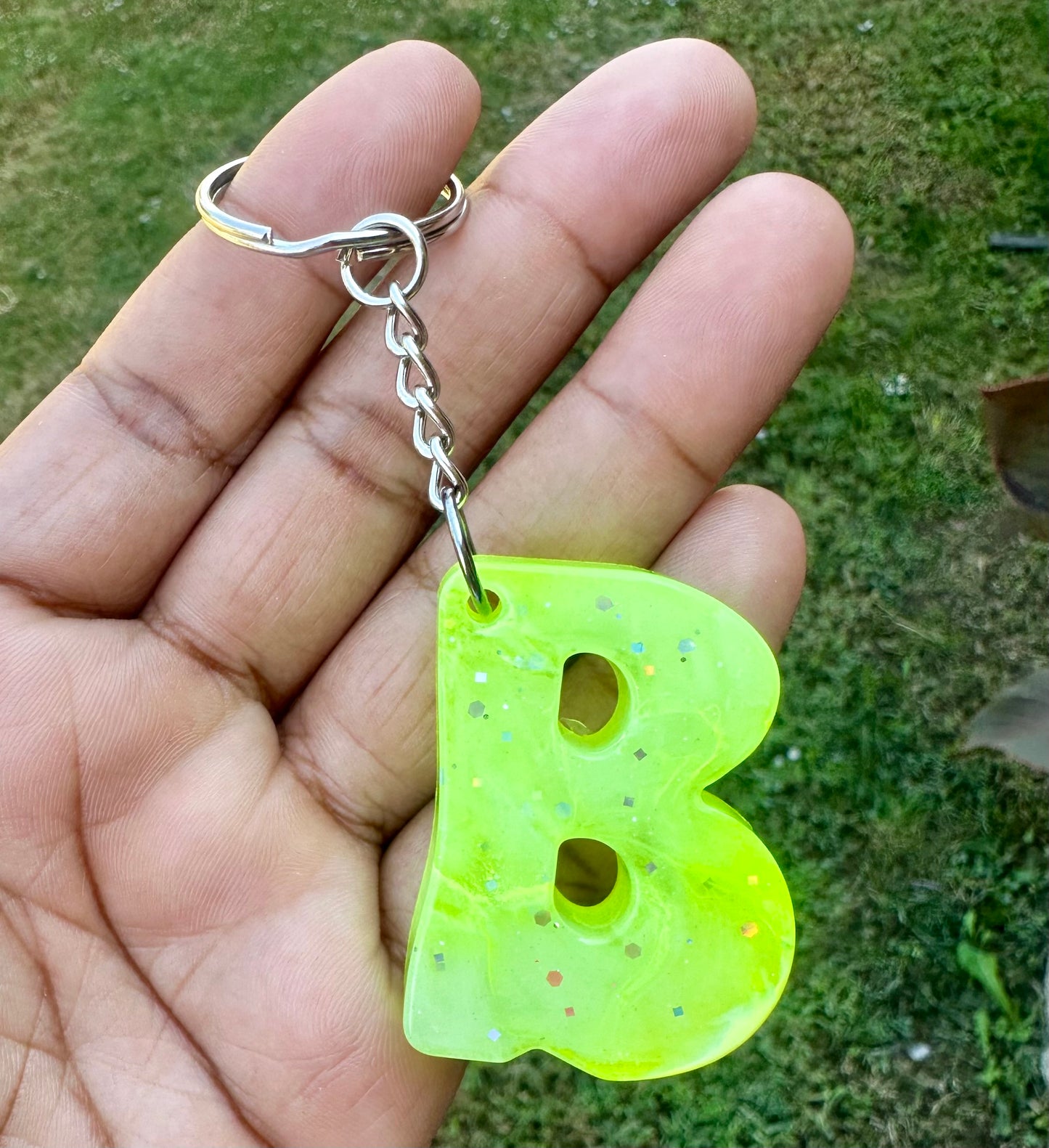 Retro Letter B Keychains