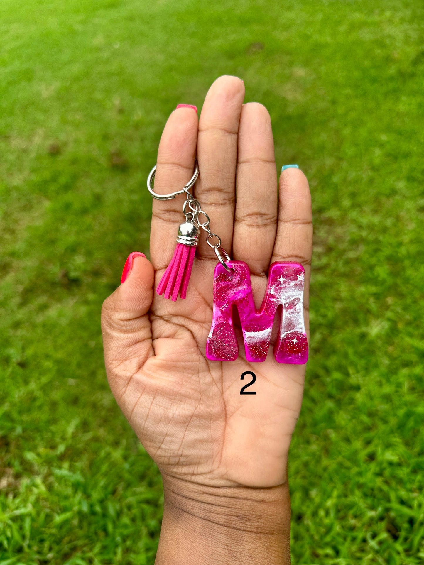 Retro Letter M Keychains
