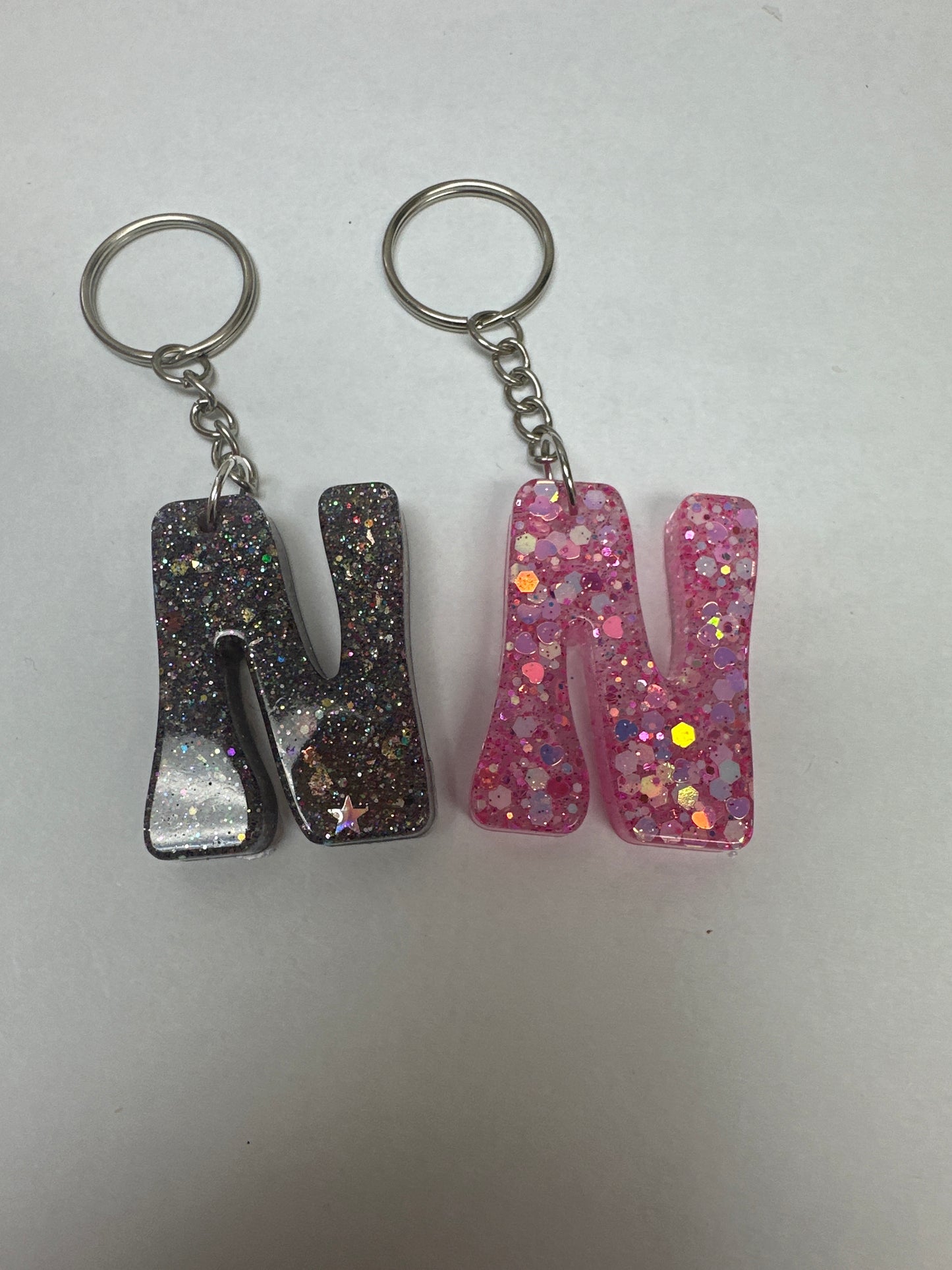 Retro Letter N Keychains