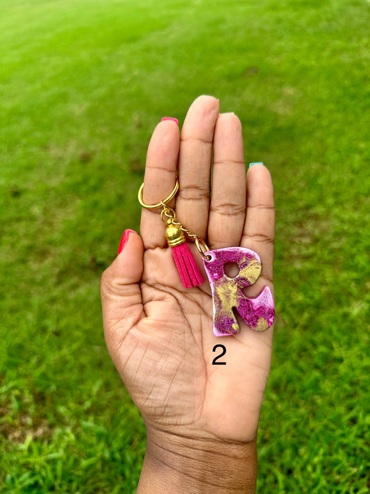 Retro Letter R Keychains