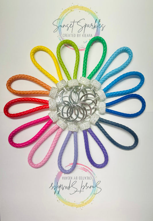 Rhinestone & Rope Keychains