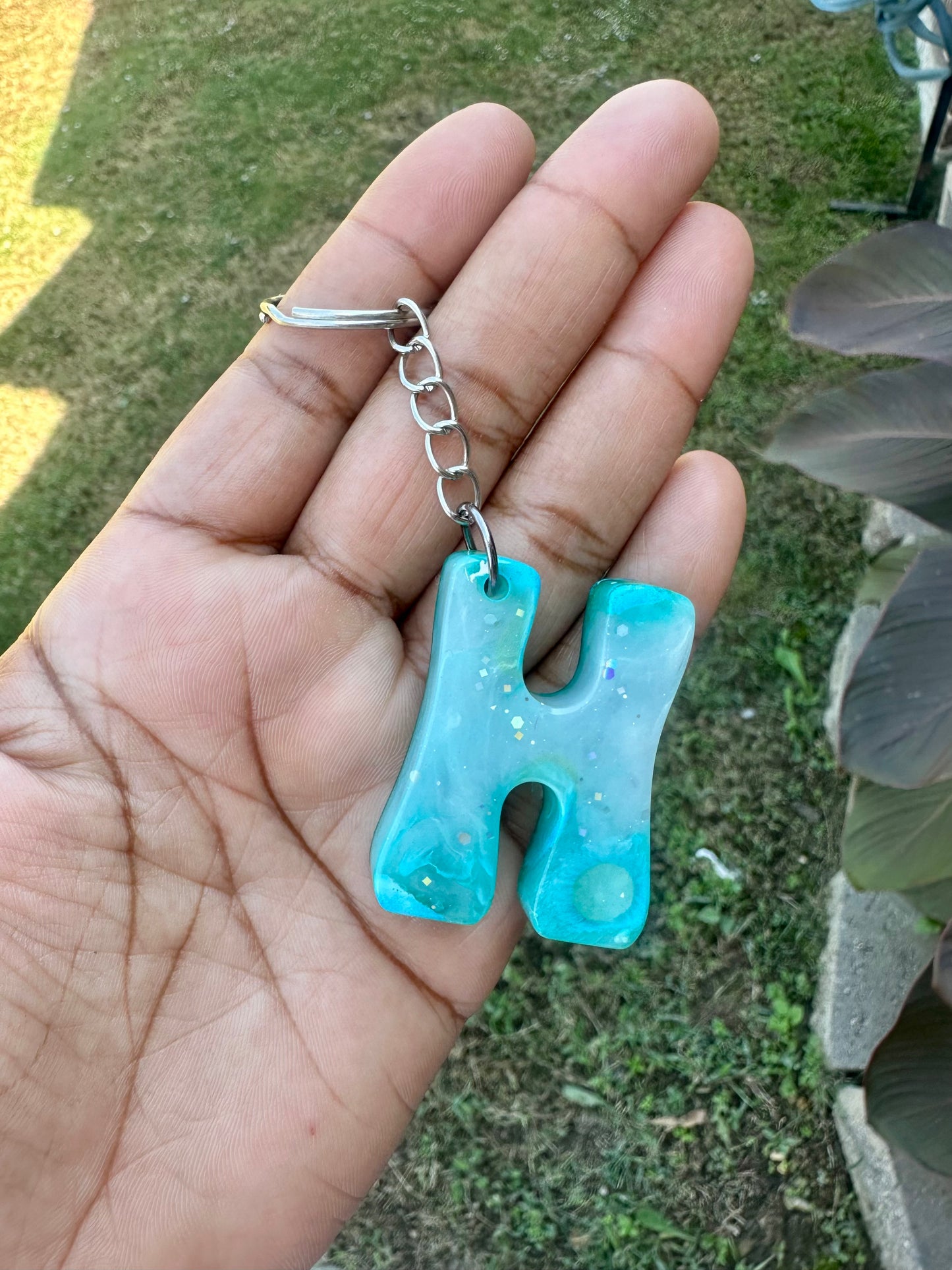 Retro Letter H Keychains