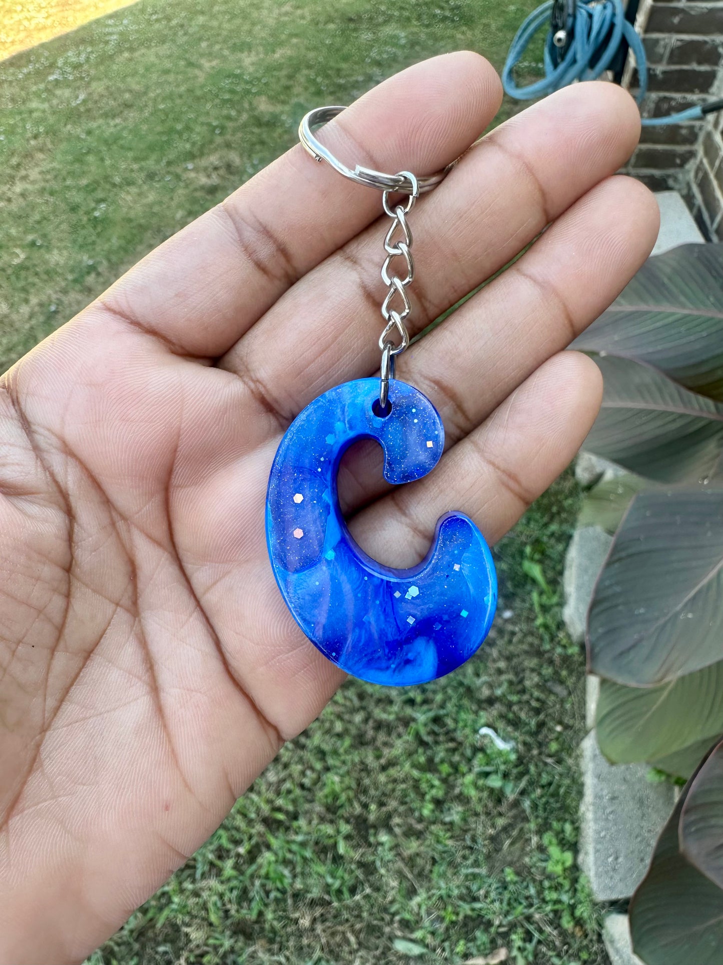 Retro Letter C Keychains