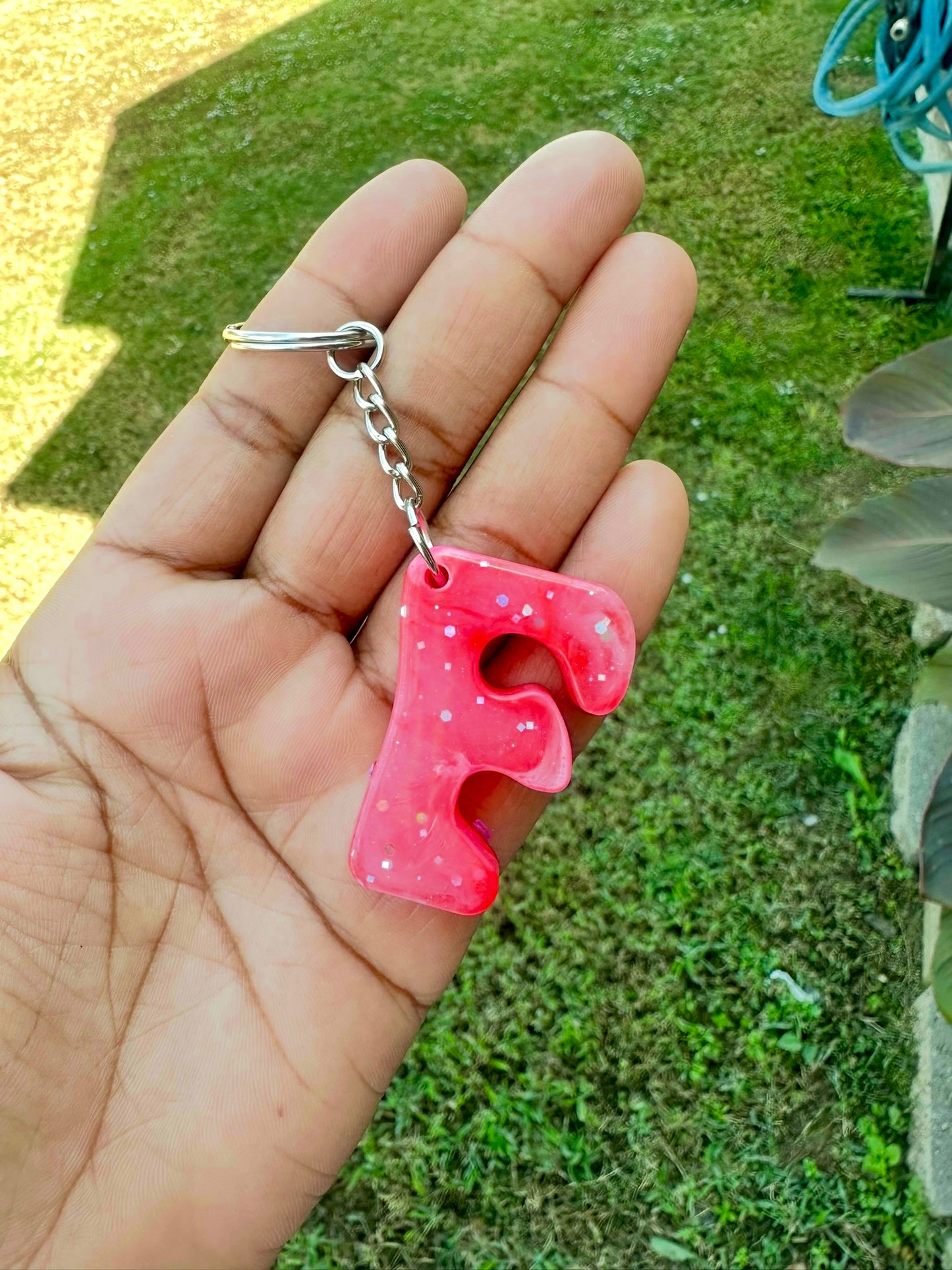 Retro Letter F Keychains