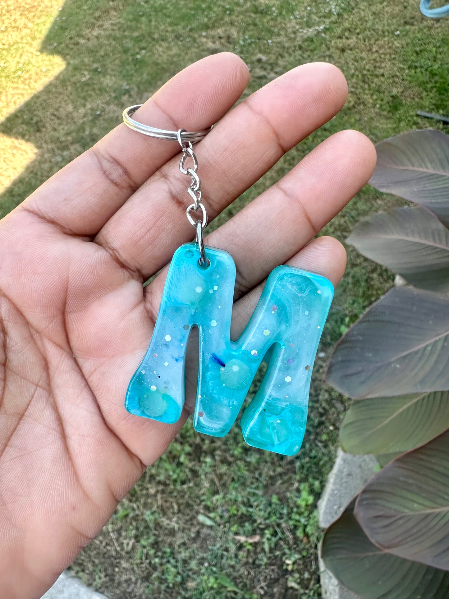 Retro Letter M Keychains