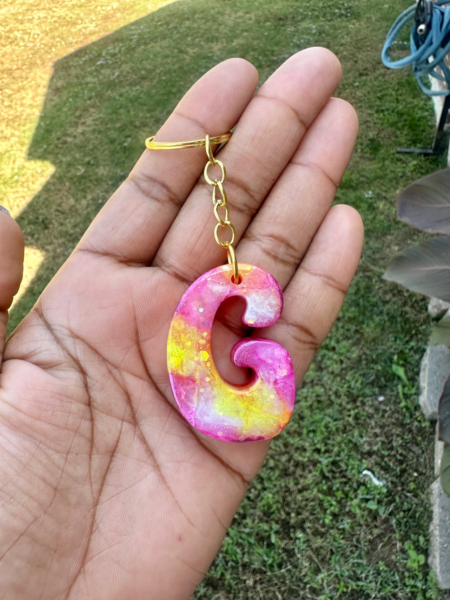 Retro Letter G Keychains