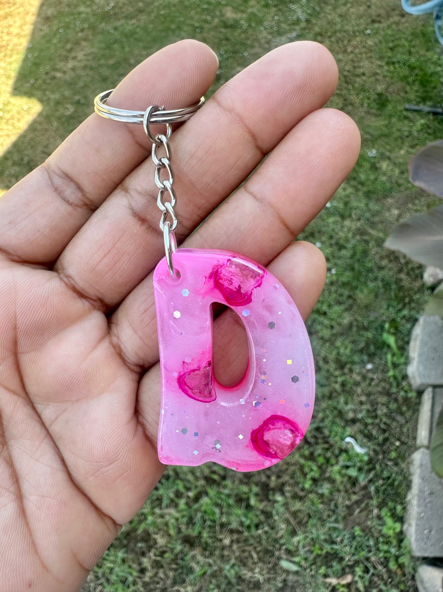 Retro Letter D Keychains