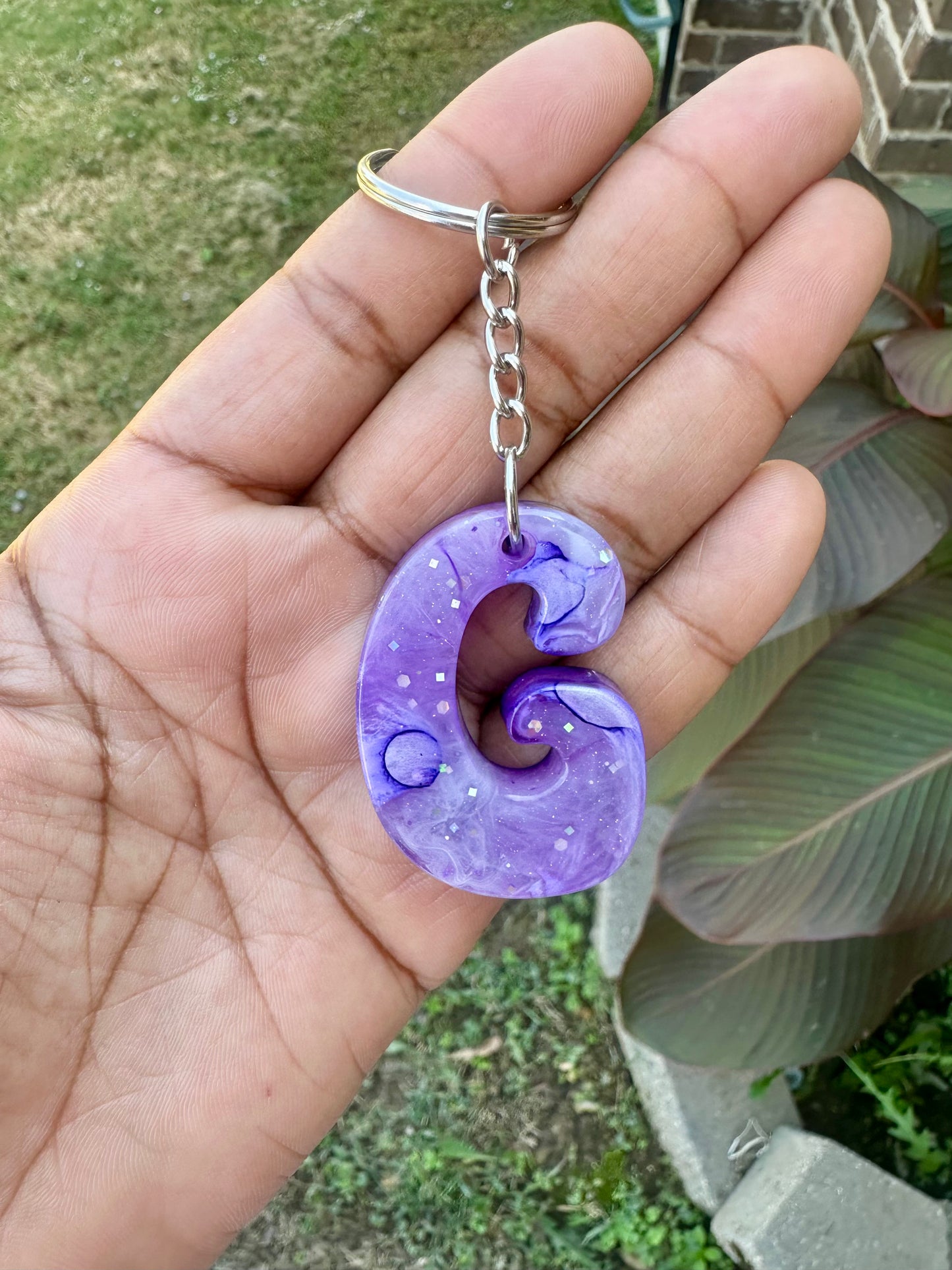 Retro Letter G Keychains