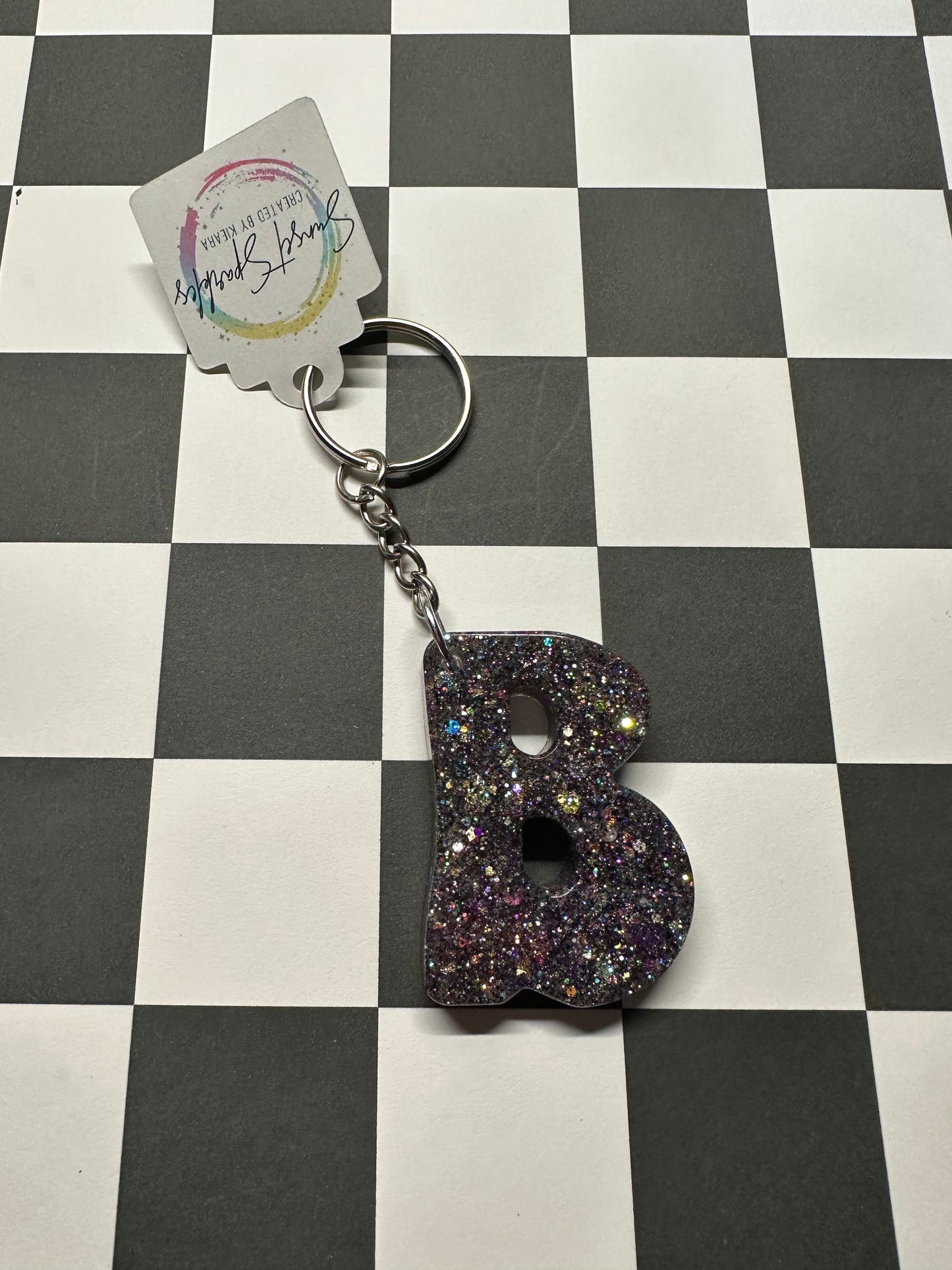 Retro Letter B Keychains