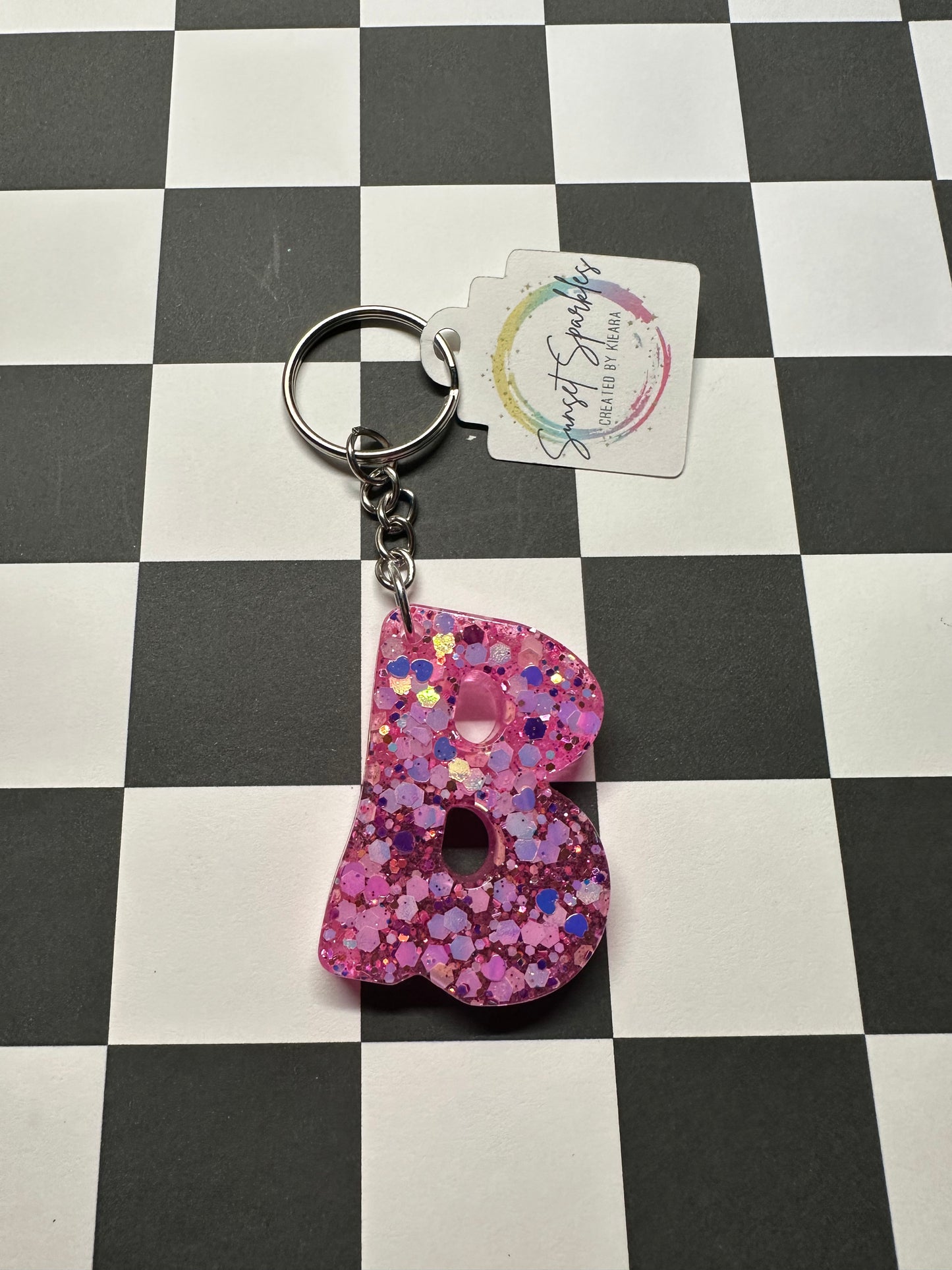 Retro Letter B Keychains